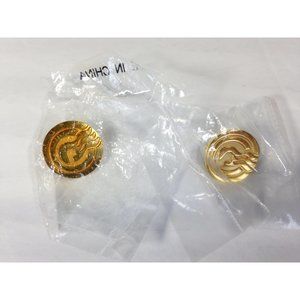 Lot - 2 Princess Cruises Captain's Circle Golden Lapel Pins Sea Witch NEW in bag